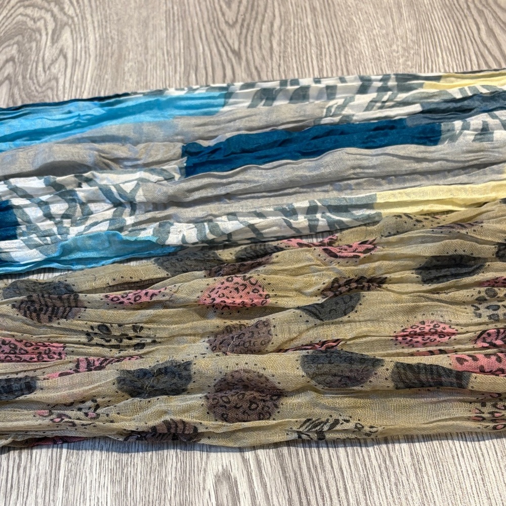 Two Pretty Patterned Scarves - image 1